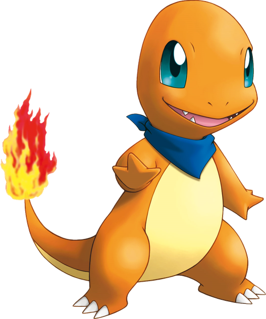 Charmander Png Transparent Picture (black, orange, beige)