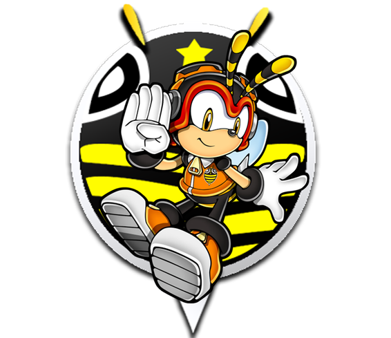 Charmy Bee Png Free Download (black, white, yellow)