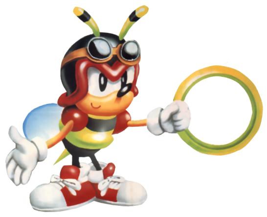 Charmy Bee Png Image (black, beige)