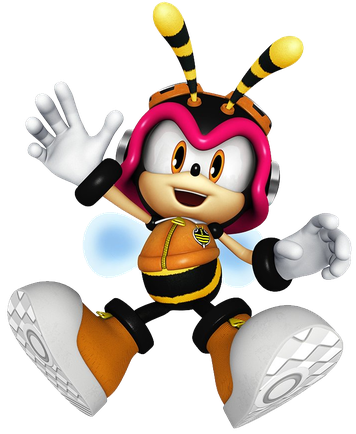 Charmy Bee Png Photos (black, white, silver)