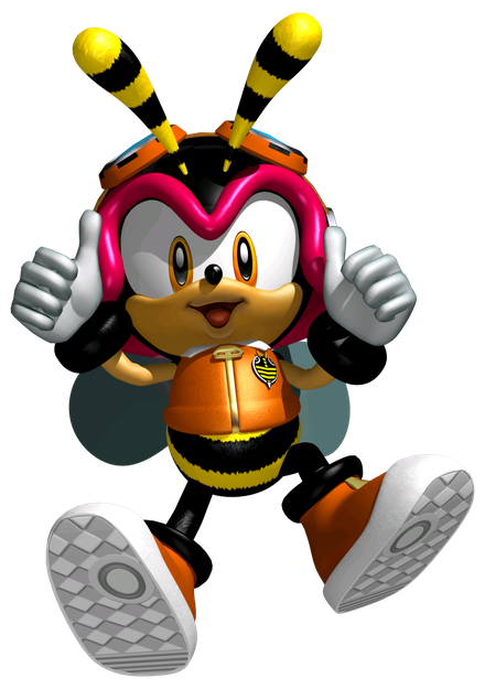 Charmy Bee Png Transparent Image (black, white, gray)