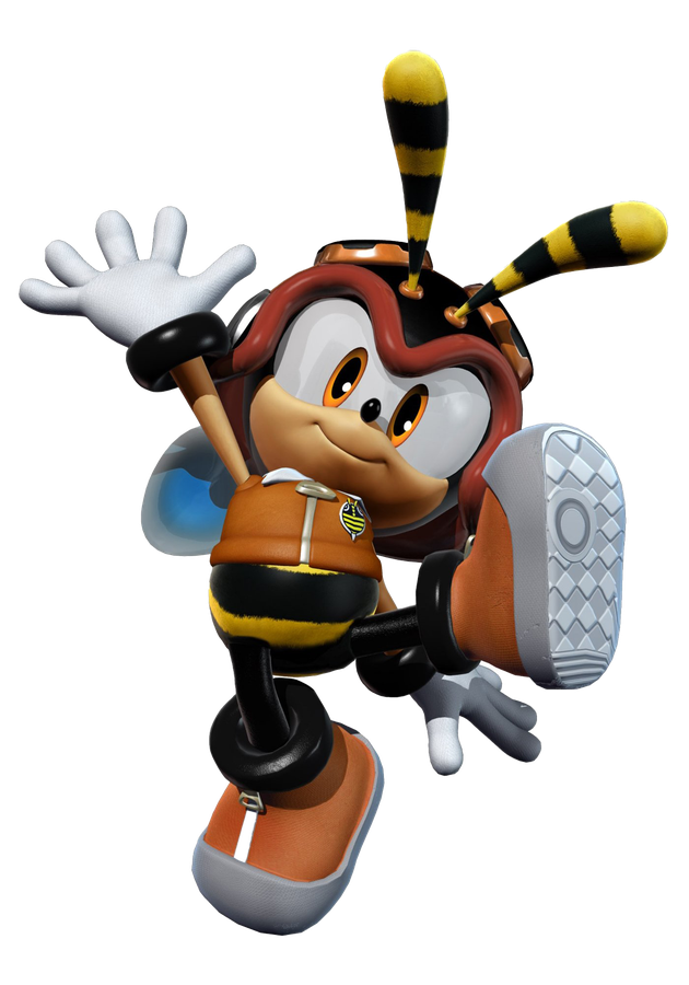 Charmy Bee Png Transparent Picture (black)