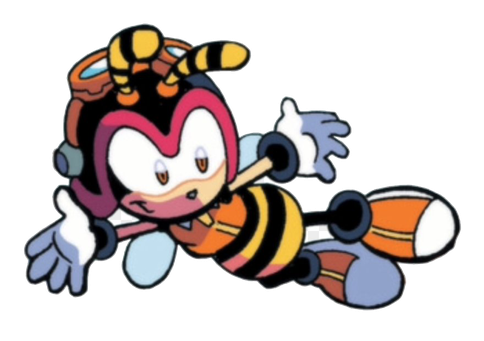 Charmy Bee Sonic X Png File (black, white, silver, lavender)