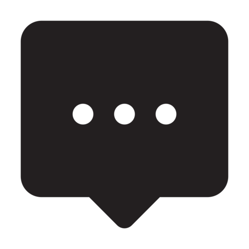 Chat Alt 4 Free Png Icon (black)