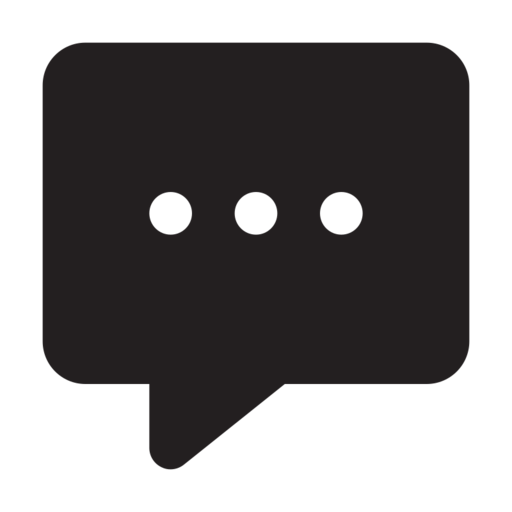 Chat Alt 5 Free Png Icon Download (black)