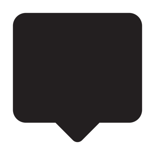 Chat Alt Free Png Icon (black)