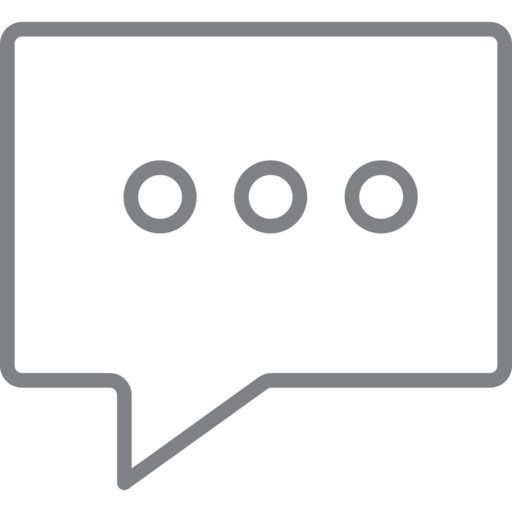 Chat Bubble Single Free Transparent Png Icon Download (black, gray)