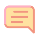 Chat Icon Free Nobackground Png Icon Download (pink, salmon, black, white)