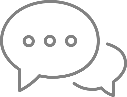 Chat Talk Conversation Messages Bubbles Icon Free Transparent Png Icon Download (gray, black)