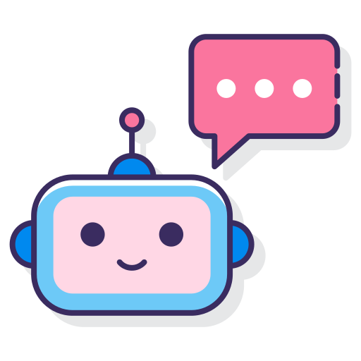 Chatbot Png Images (black, lavender, silver, beige, salmon)