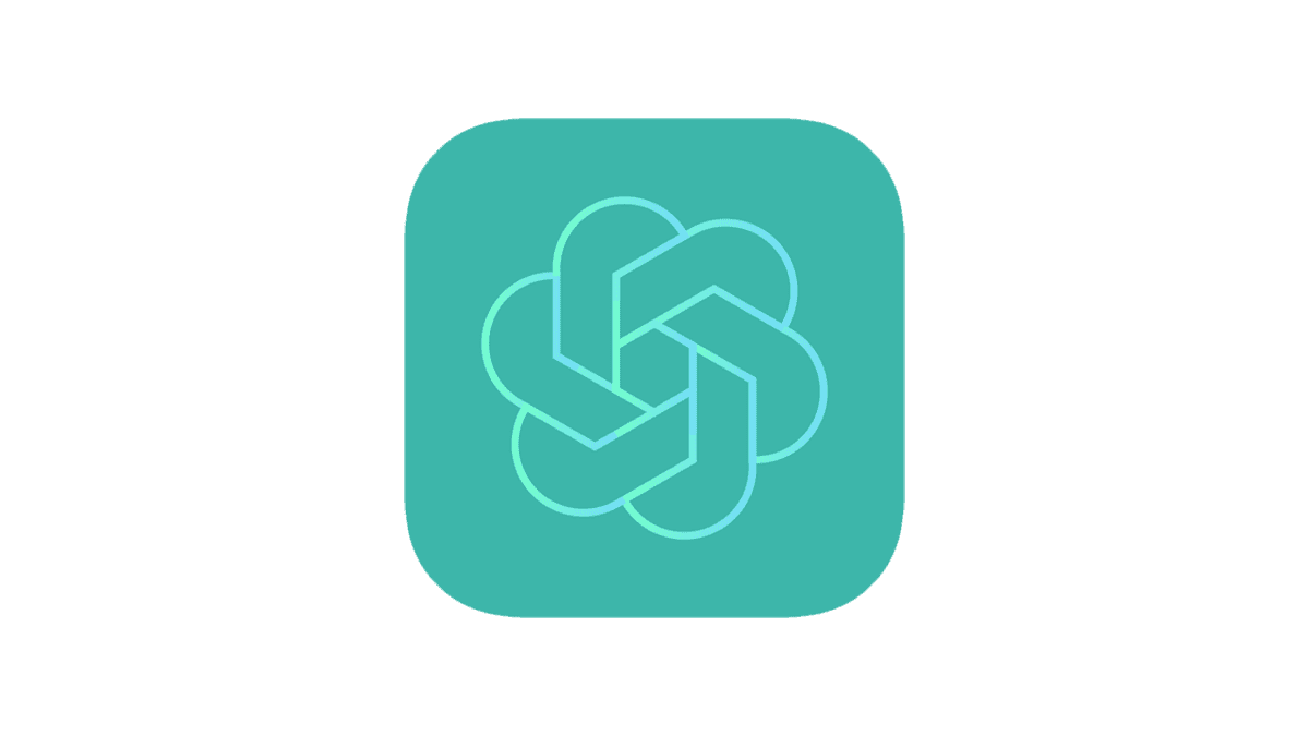 Chatgpt Logo Png Cutout (teal, gray)