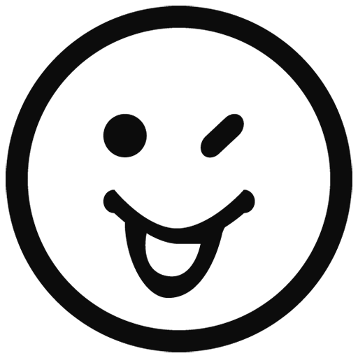 Whatsapp Black Outline Emoji Png Transparent (black, white)