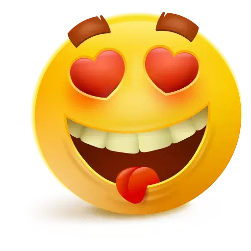 Whatsapp Heart Eyes Emoji Png Clipart (white, silver, black)