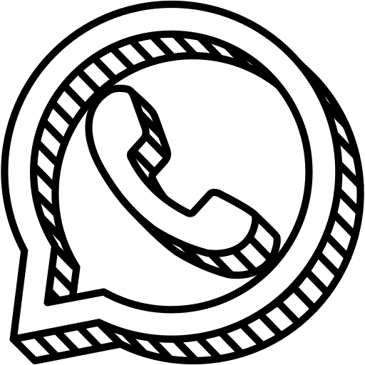 Whatsapp Logo Icon Free Png Icon Download (black, white)