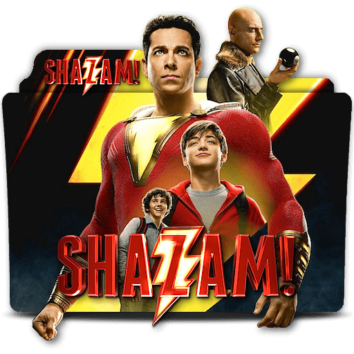 Shazam Movie Png Pic (black)