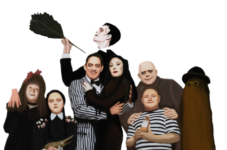 The Addams Family Character Png Photos (black)