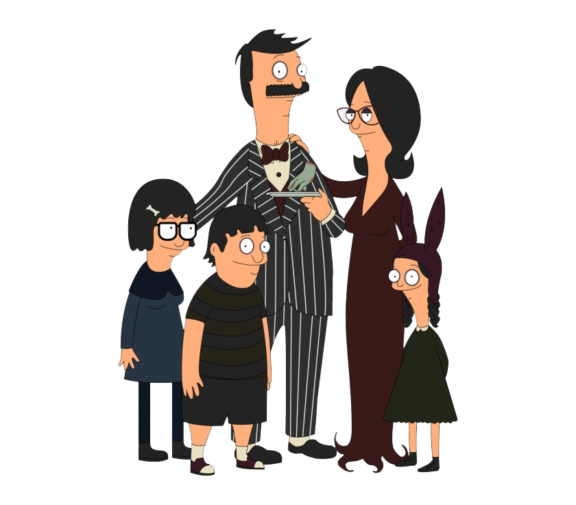 The Addams Family Png Background Image (indigo, black, salmon, white, navy)