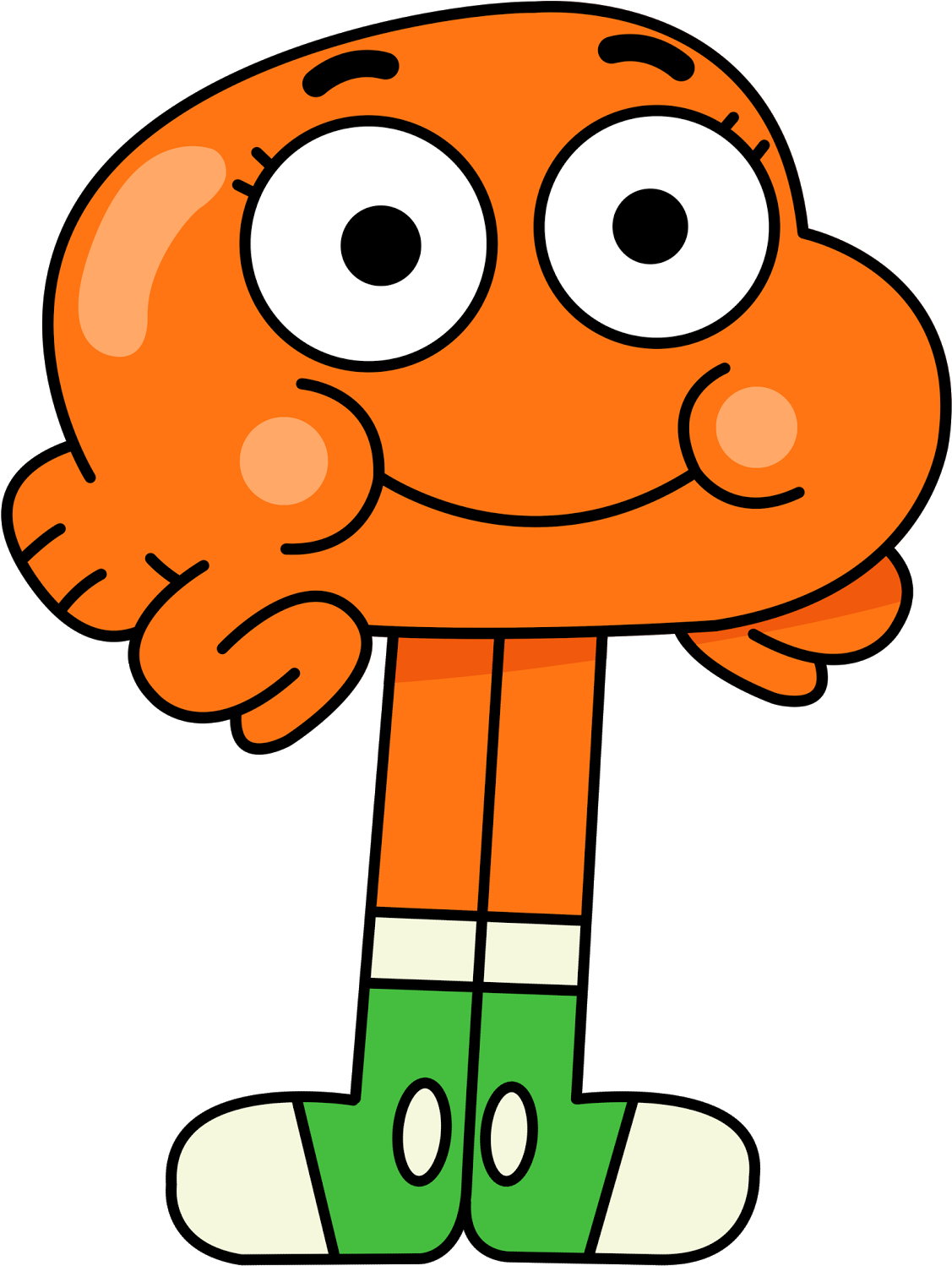 The Amazing World Of Gumball Background Png (beige, black, chocolate, white, orange)