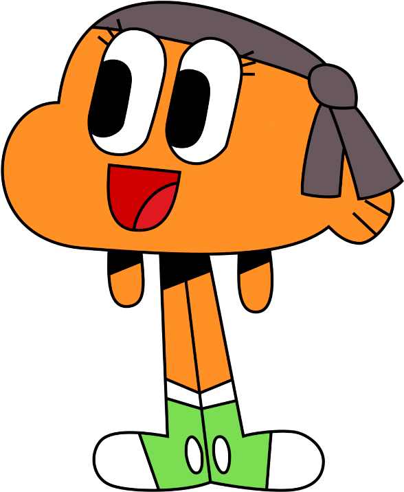 The Amazing World Of Gumball Download Png Image (black, gray, orange, white)