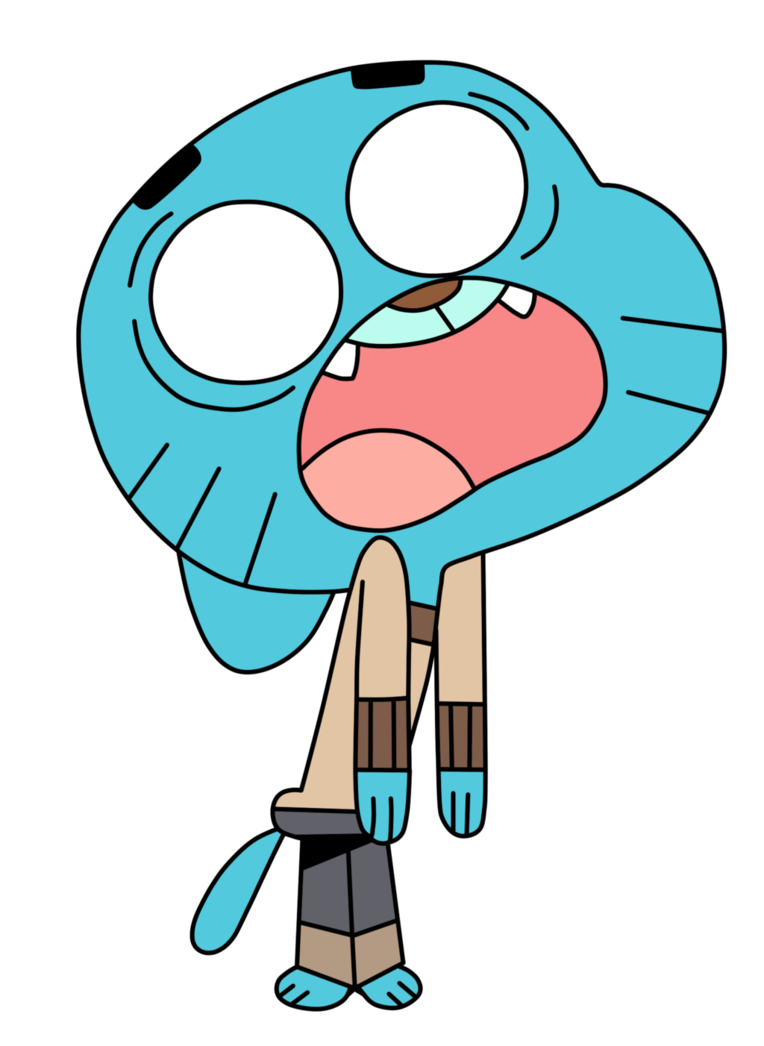 The Amazing World Of Gumball Png Picture (black, pink, salmon, white, greenish blue)