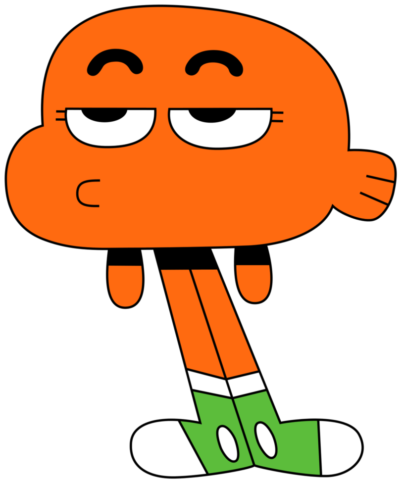 The Amazing World Of Gumball Png Transparent (olive, black, chocolate, white)