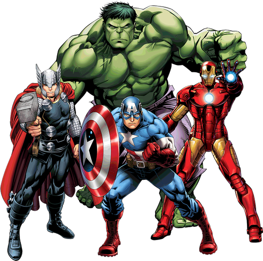 The Avengers Png File (black)