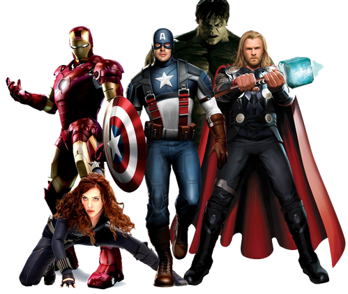 The Avengers Png Isolated File (black)