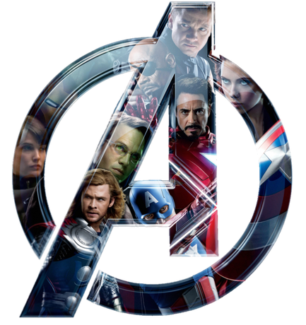 The Avengers Png Isolated Hd (black, white)