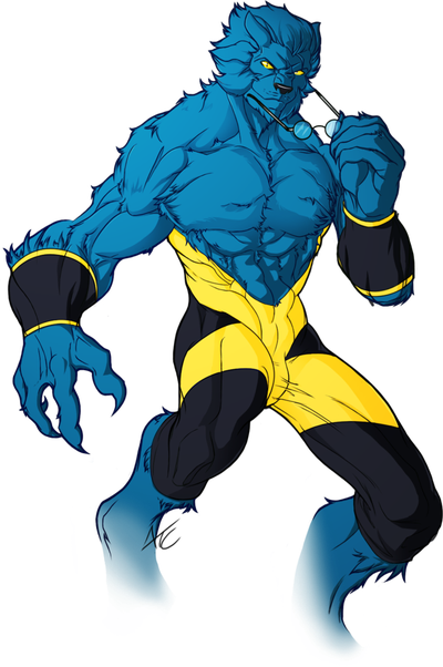 The Beast Marvel Png Picture (teal, black)