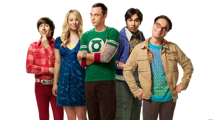 The Big Bang Theory Png File (maroon, black)