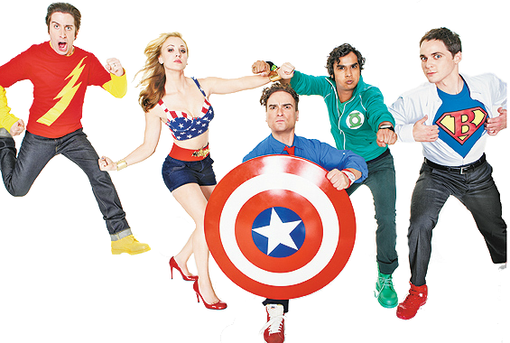 The Big Bang Theory Png Pic (black, white)