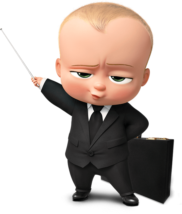 The Boss Baby Transparent Png (black)