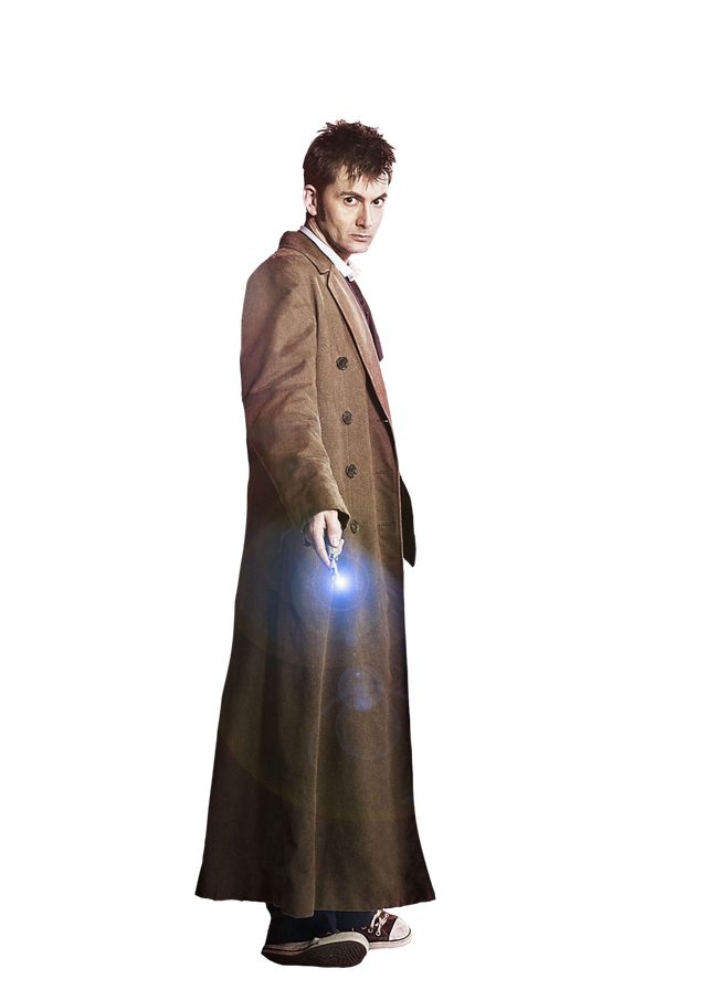 The Doctor Transparent Png (black)