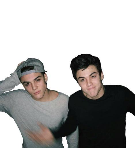 The Dolan Twins Png Clipart (black)