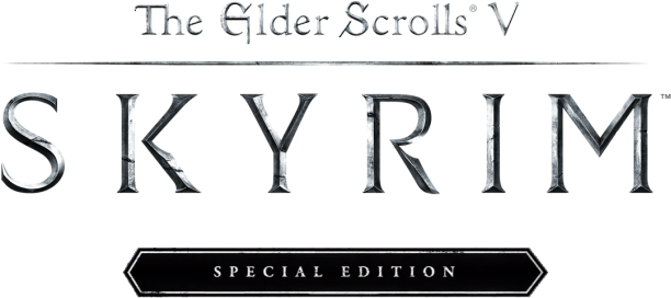 The Elder Scrolls V Skyrim Logo Png Clipart (indigo, black)