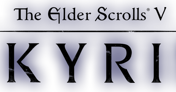 The Elder Scrolls V Skyrim Logo Png Hd Isolated (navy, black)