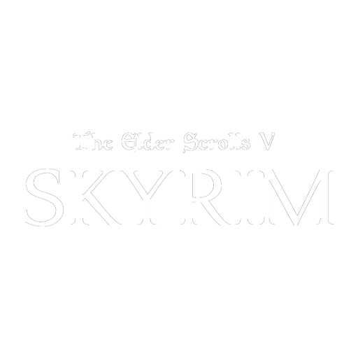 The Elder Scrolls V Skyrim Logo Png Hd (gray, white)