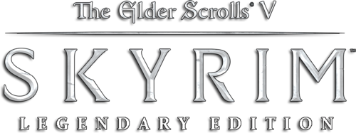 The Elder Scrolls V Skyrim Logo Png Isolated Pic (black)