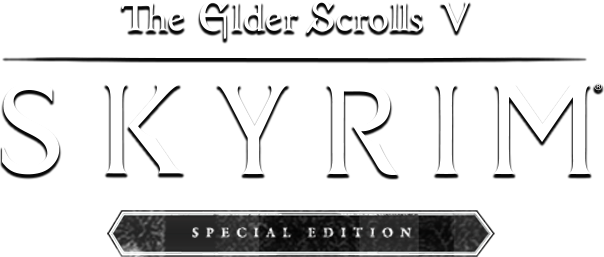 The Elder Scrolls V Skyrim Logo Png Photo (indigo, black, white)