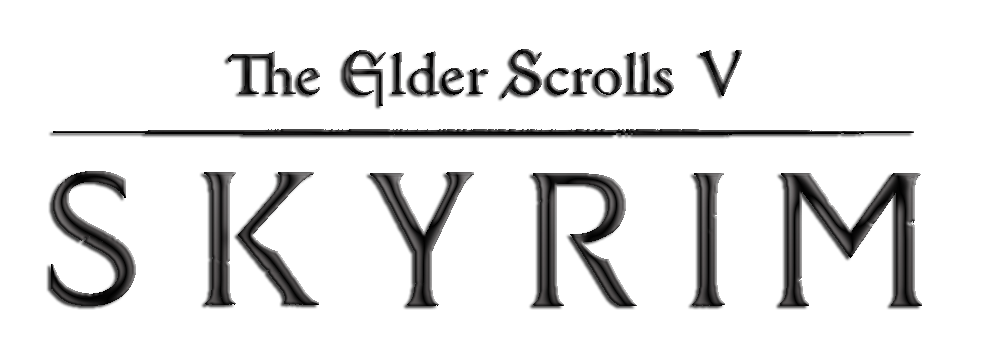 The Elder Scrolls V Skyrim Logo Png Pic (teal, gray)