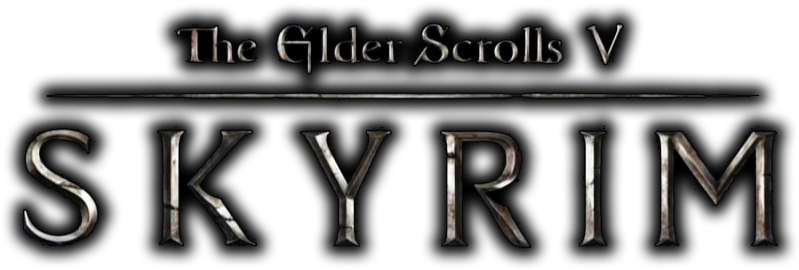 The Elder Scrolls V Skyrim Logo Png (black)