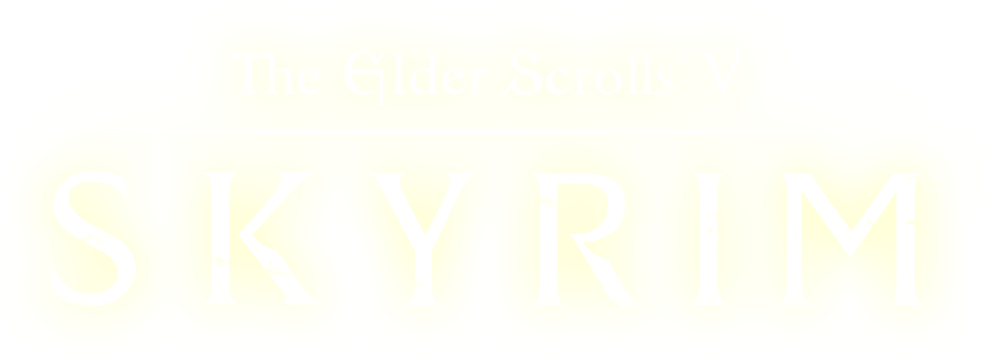 The Elder Scrolls V Skyrim Logo Transparent Png (beige, white)