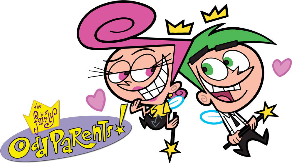 The Fairly Oddparents Png File (black, pink, salmon, white)