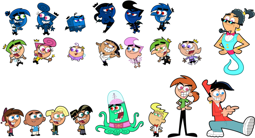 The Fairly Oddparents Png Free Download (black)