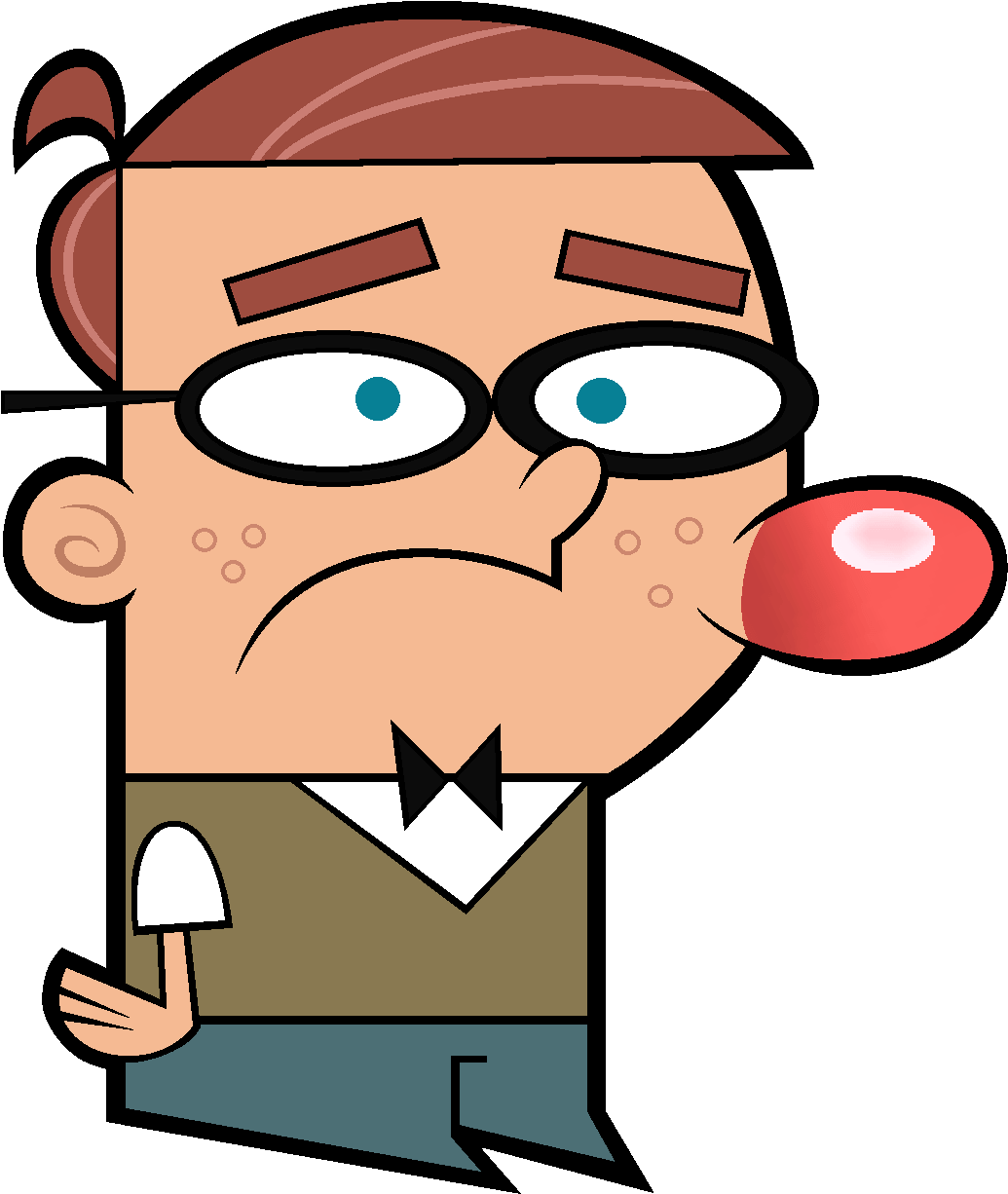 The Fairly Oddparents Png Isolated Photo (black, gray, pink, chocolate, white)