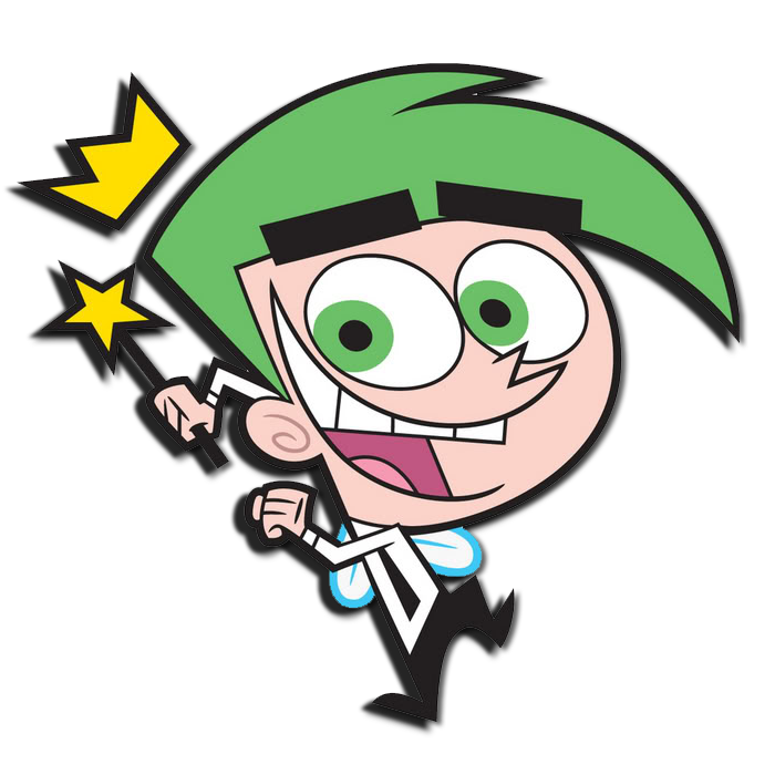 The Fairly Oddparents Png Picture (black, gray, pink, white, silver)