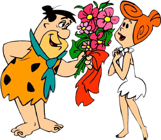 The Flintstones Png File (red, black, pink, white, orange)