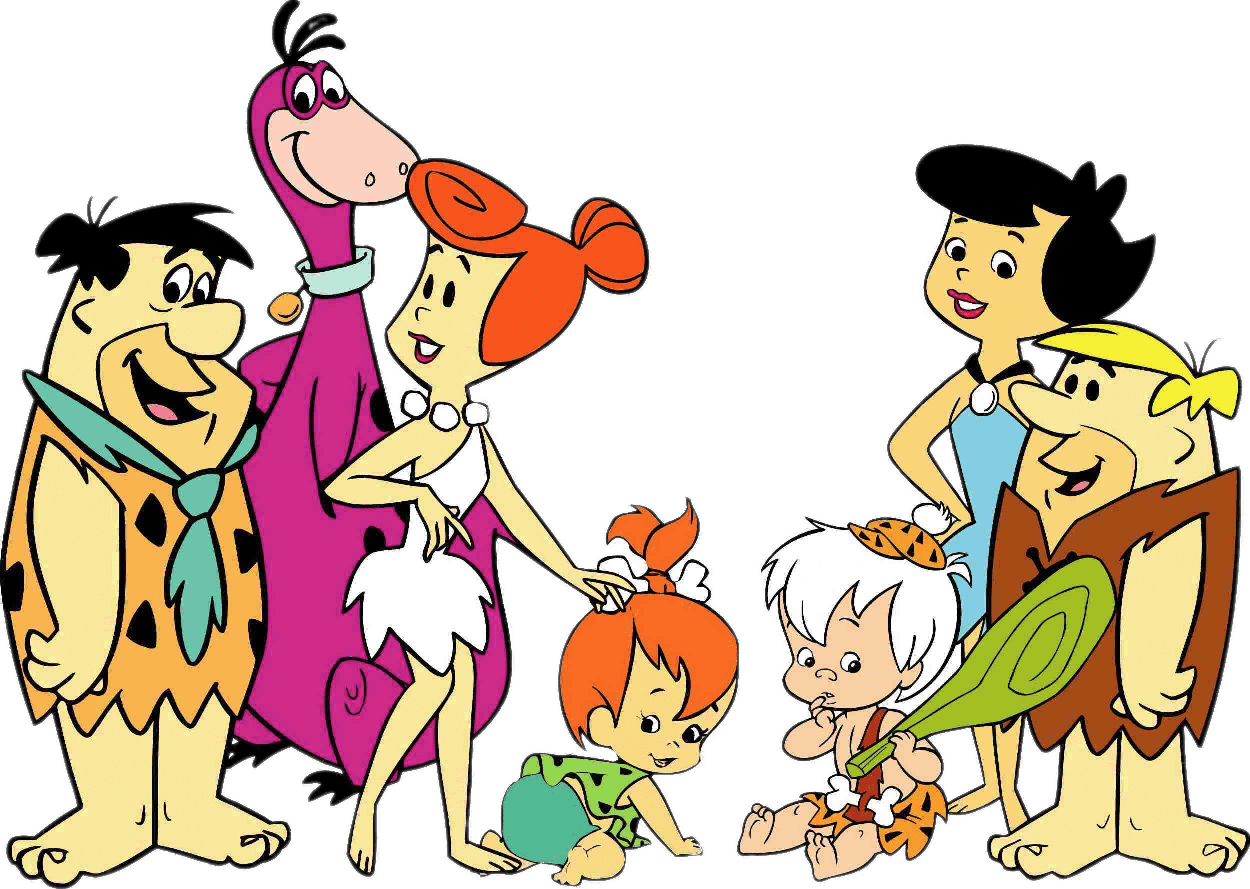 The Flintstones Png Isolated Hd (black, gray, pink, purple, white)