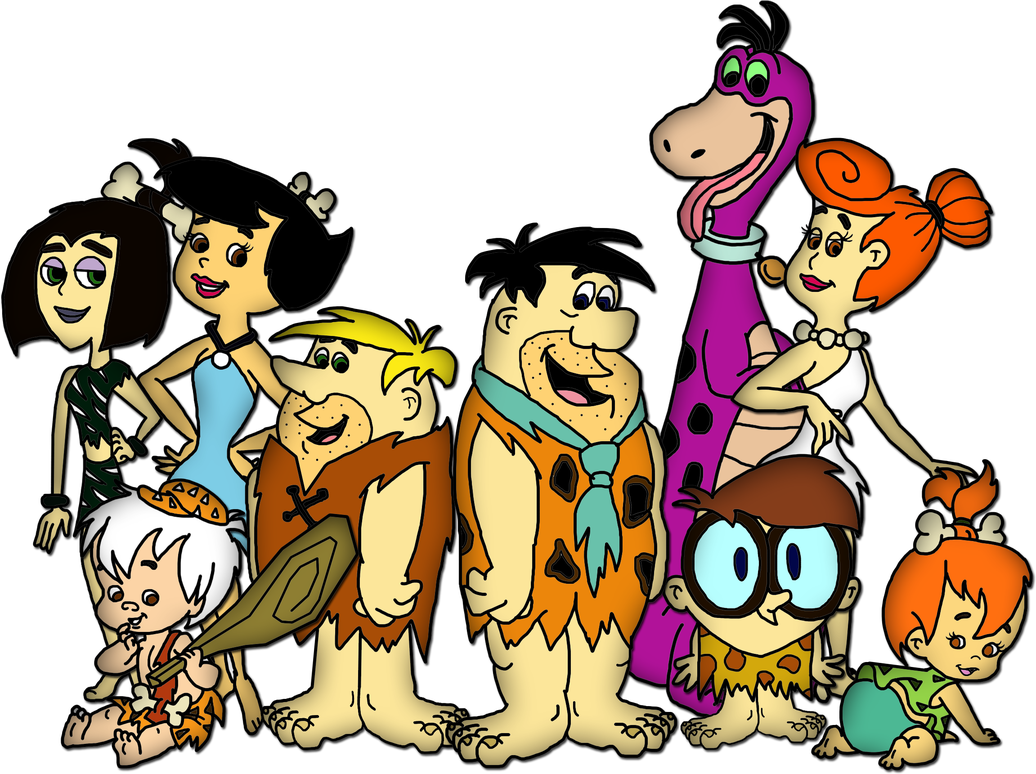 The Flintstones Png Transparent (black, pink, white)