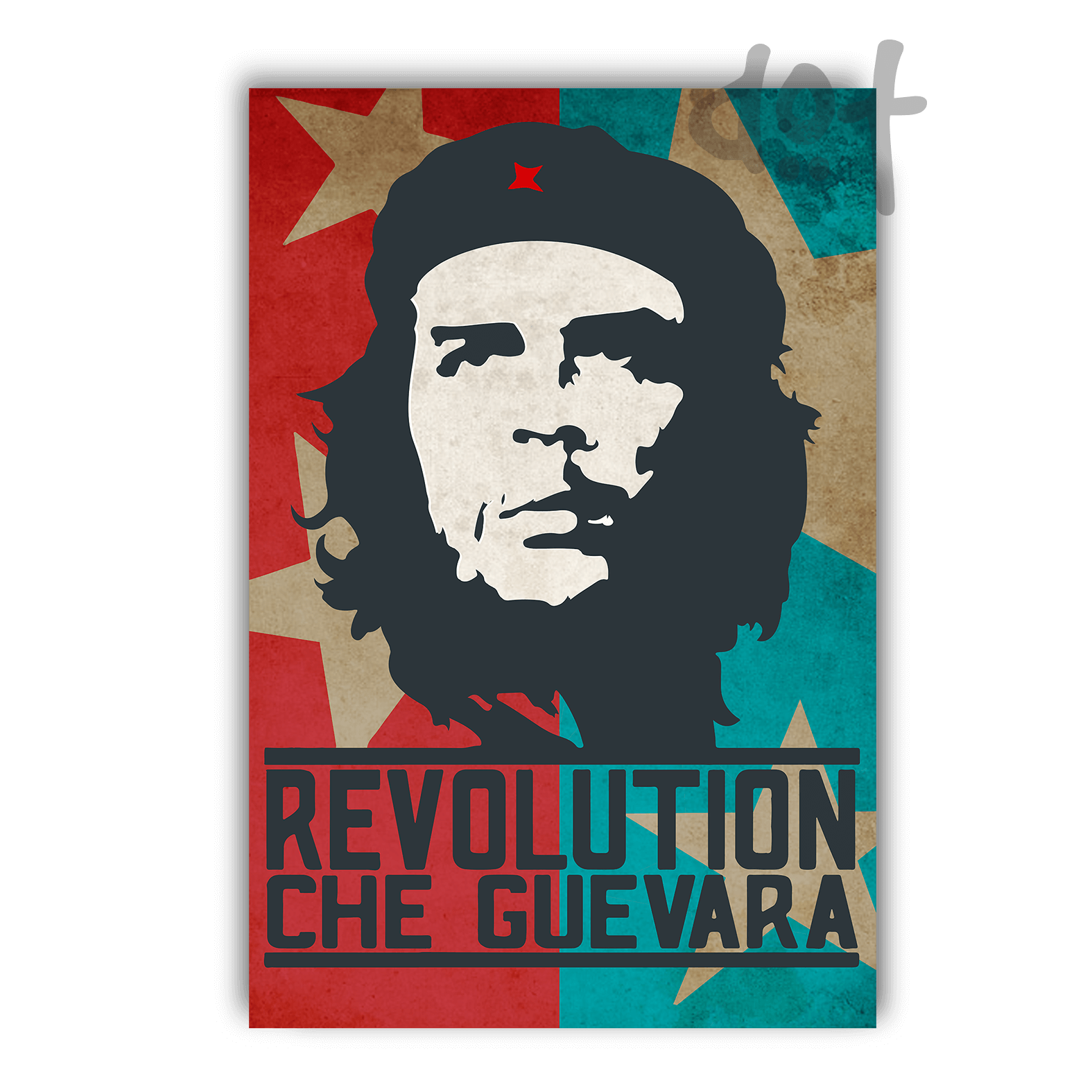 Che Guevara No Background (beige, black)